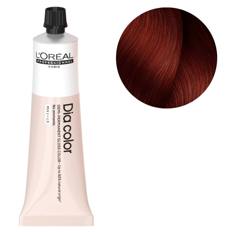 картинка Краска для волос - Loreal Dia Color 6.60 Темный блондин красный интенсивный 