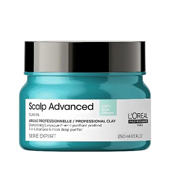 картинка Шампунь-маска с глиной для жирной кожи головы 