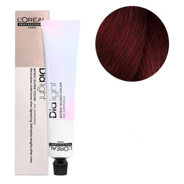 картинка  Loreal Dia Light Краска для волос - 5.66 - Светлый шатен глубокий красный